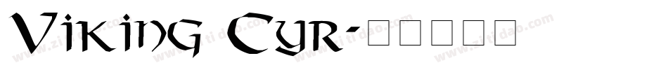 Viking Cyr字体转换